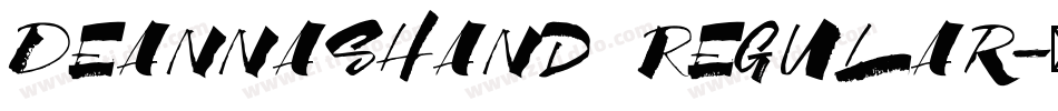 DeannasHand Regular字体转换